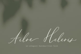 Ailre Heleris: A Script Font for Elegant Branding and Creative Design