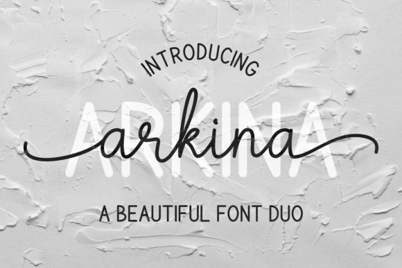 Arkina Duo: A Script Handwritten Font for Creative Printables and Branding