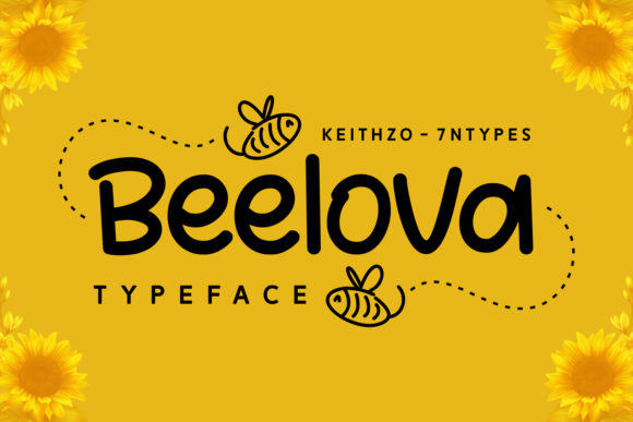 Beelova: A Playful Script Font for Editorial Design