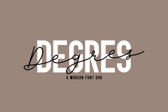 Degres Duo: A Script Handwritten Font for Editorial Design and Branding