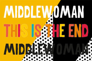 Discover MiddleWoman: A Bold Display Font for Designers