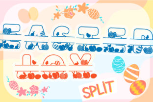 Easter Joy Split: A Display Font for Web Design and Brand Identity