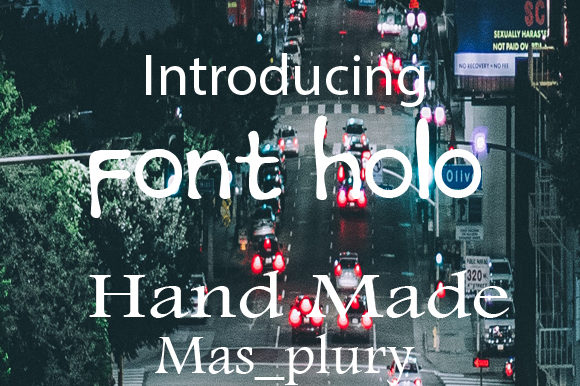Font Holo for Editorial Design and Creative Branding