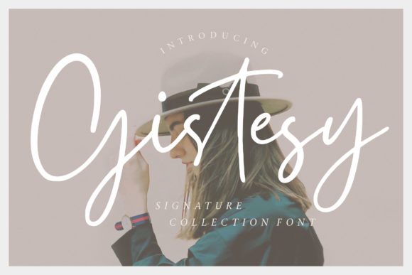 Gistesy: A Script Handwritten Font for Creative Crafters
