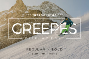 Greepes: A Winter Ski Inspired Font for Modern Web Design