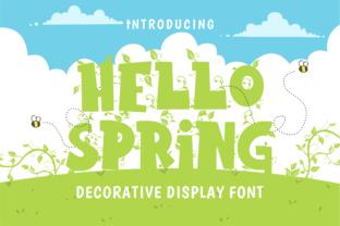 Hello Spring: A Display Font for Springtime Creativity