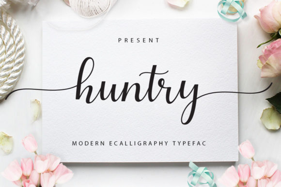 Huntry Font for Creative Web Design and Branding