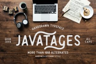 Javatages: A Vintage Display Font for Handmade Creators