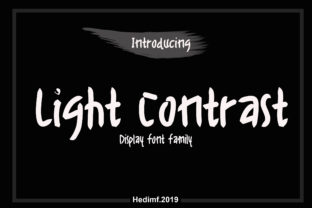 Light Contrast: A Bold Display Font for Web Design and Branding