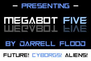 Megabot Five: A Sci-Fi Font for Creative Crafters and Designers