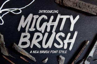 Mighty Brush: A Bold Font for Editorial Design