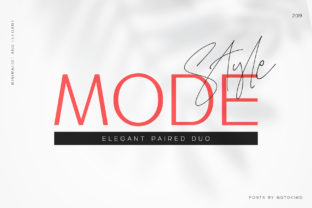 Mode Style Duo: Elevating Your Brand with a Timeless Script Font