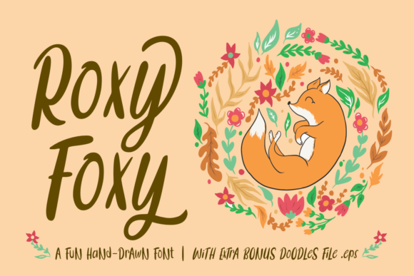 Roxy Foxy: A Handwritten Font for Creative Crafters and Designers