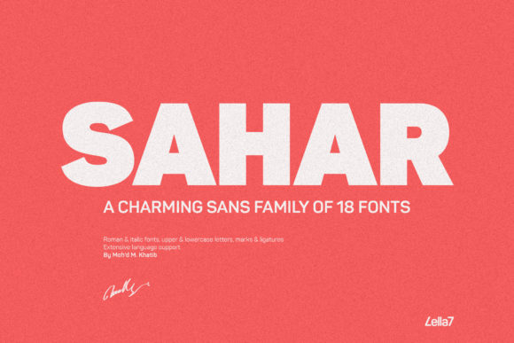 Sahar: A Sans Serif Font That Elevates Branding with Charm and Clarity