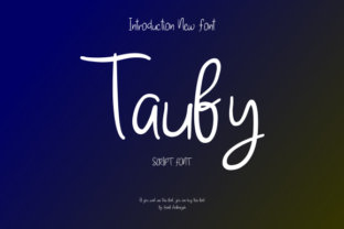 Taufy: A Script Font for Editorial Elegance and Versatile Design