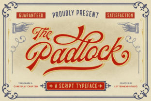 The Padlock: A Script Font for Retro-Infused Web Design