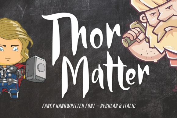 Thor Matter: A Script Handwritten Font for Editorial Design and Branding