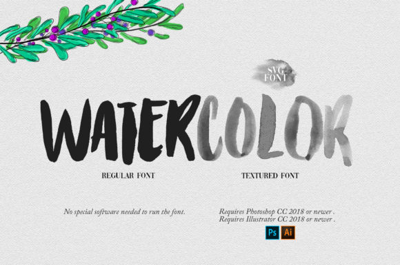 Watercolor: A Font That Feels Like a Handmade Touch