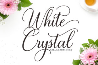 White Crystal Script for Elegant Branding and Creative Design